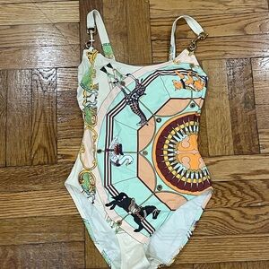 Tory Burch NWT Print One Piece Bathing Suit size XS